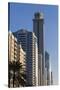 UAE, Downtown Dubai. High-rise buildings along Sheikh Zayed Road-Walter Bibikow-Stretched Canvas