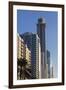 UAE, Downtown Dubai. High-rise buildings along Sheikh Zayed Road-Walter Bibikow-Framed Premium Photographic Print