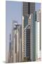 UAE, Downtown Dubai. High-rise buildings along Sheikh Zayed Road-Walter Bibikow-Mounted Premium Photographic Print