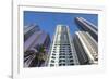 UAE, Downtown Dubai. High-rise buildings along Sheikh Zayed Road-Walter Bibikow-Framed Photographic Print