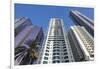 UAE, Downtown Dubai. High-rise buildings along Sheikh Zayed Road-Walter Bibikow-Framed Photographic Print