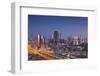 UAE, Downtown Dubai. Skyscrapers on Sheikh Zayed Road from downtown-Walter Bibikow-Framed Photographic Print