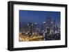 UAE, Downtown Dubai. Skyscrapers on Sheikh Zayed Road from downtown-Walter Bibikow-Framed Photographic Print