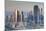 UAE, Downtown Dubai. Skyscrapers on Sheikh Zayed Road from downtown-Walter Bibikow-Mounted Photographic Print