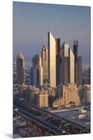 UAE, Downtown Dubai. Skyscrapers on Sheikh Zayed Road from downtown-Walter Bibikow-Mounted Premium Photographic Print