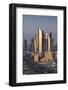 UAE, Downtown Dubai. Skyscrapers on Sheikh Zayed Road from downtown-Walter Bibikow-Framed Photographic Print