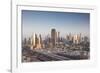 UAE, Downtown Dubai. Skyscrapers on Sheikh Zayed Road from downtown-Walter Bibikow-Framed Photographic Print