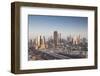 UAE, Downtown Dubai. Skyscrapers on Sheikh Zayed Road from downtown-Walter Bibikow-Framed Photographic Print