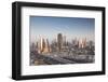 UAE, Downtown Dubai. Skyscrapers on Sheikh Zayed Road from downtown-Walter Bibikow-Framed Photographic Print