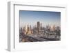 UAE, Downtown Dubai. Skyscrapers on Sheikh Zayed Road from downtown-Walter Bibikow-Framed Photographic Print