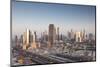 UAE, Downtown Dubai. Skyscrapers on Sheikh Zayed Road from downtown-Walter Bibikow-Mounted Photographic Print