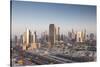 UAE, Downtown Dubai. Skyscrapers on Sheikh Zayed Road from downtown-Walter Bibikow-Stretched Canvas