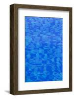 UAE, Downtown Dubai. Swimming pool detail-Walter Bibikow-Framed Photographic Print