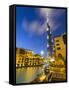 Uae, Dubai, Burj Khalifa-Alan Copson-Framed Stretched Canvas