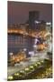 UAE, Dubai, Deira. Elevated view of Dubai Creek-Walter Bibikow-Mounted Premium Photographic Print