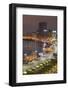 UAE, Dubai, Deira. Elevated view of Dubai Creek-Walter Bibikow-Framed Photographic Print