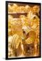 UAE, Dubai, Deira. Gold Souk, gold jewelry-Walter Bibikow-Framed Premium Photographic Print