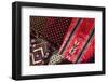 UAE, Dubai, Deira. Souvenir fabric-Walter Bibikow-Framed Photographic Print