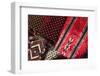 UAE, Dubai, Deira. Souvenir fabric-Walter Bibikow-Framed Photographic Print