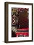 UAE, Dubai, Deira. Souvenir fabric-Walter Bibikow-Framed Photographic Print