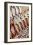 UAE, Dubai, Deira. Souvenir traditional slippers-Walter Bibikow-Framed Photographic Print