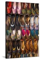UAE, Dubai, Deira. Souvenir traditional slippers-Walter Bibikow-Stretched Canvas