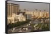 UAE, Dubai, Deira. Union Square, elevated view-Walter Bibikow-Framed Stretched Canvas