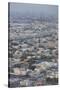 UAE, Dubai. Elevated view of the Jumeirah area-Walter Bibikow-Stretched Canvas