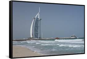 Uae, Dubai. Jumeirah District, Burj Al Arab Hotel-Cindy Miller Hopkins-Framed Stretched Canvas