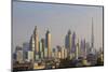 UAE, Dubai, Jumeirah. Skyscrapers seen from Jumeirah-Walter Bibikow-Mounted Photographic Print