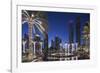 UAE, Dubai Marina high-rise buildings including the twisted Cayan Tower-Walter Bibikow-Framed Photographic Print