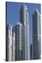 UAE, Dubai Marina high-rise buildings-Walter Bibikow-Stretched Canvas