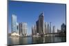 UAE, Dubai Marina high-rise buildings-Walter Bibikow-Mounted Photographic Print