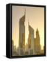 Uae, Dubai, Sheikh Zayed Road, Emirates Towers-Alan Copson-Framed Stretched Canvas