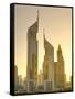 Uae, Dubai, Sheikh Zayed Road, Emirates Towers-Alan Copson-Framed Stretched Canvas