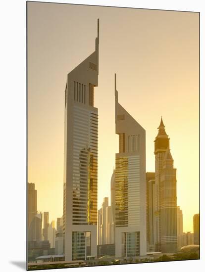 Uae, Dubai, Sheikh Zayed Road, Emirates Towers-Alan Copson-Mounted Photographic Print