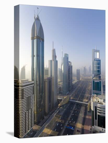 Uae, Dubai, Sheikh Zayed Road (Highway E11)-Alan Copson-Stretched Canvas