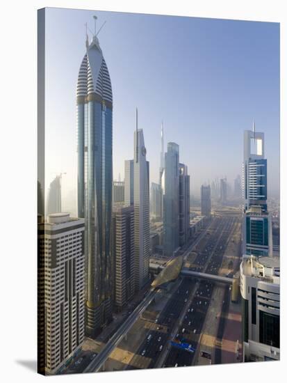 Uae, Dubai, Sheikh Zayed Road (Highway E11)-Alan Copson-Stretched Canvas
