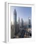 Uae, Dubai, Sheikh Zayed Road (Highway E11)-Alan Copson-Framed Photographic Print