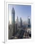 Uae, Dubai, Sheikh Zayed Road (Highway E11)-Alan Copson-Framed Photographic Print