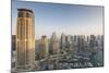 UAE, elevated view of Dubai Marina-Walter Bibikow-Mounted Photographic Print