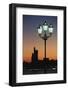 Uae, United Arab Emirates, Abu Dhabi. City and Arabic Streetlamps-Walter Bibikow-Framed Photographic Print