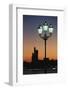 Uae, United Arab Emirates, Abu Dhabi. City and Arabic Streetlamps-Walter Bibikow-Framed Photographic Print