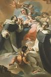 Our Lady of Rosary with Child, St Dominic and St Vincent Ferrer, Circa 1773-Ubaldo Gandolfi-Framed Giclee Print