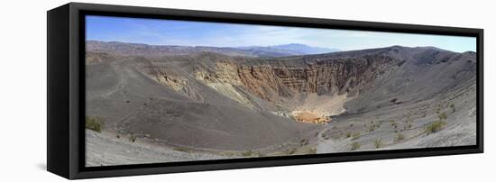 Ubehebe Crater Panorama, Death Valley, California, USA-Mark Taylor-Framed Stretched Canvas