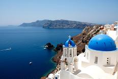 Santorini Greece-Uberstyle-Stretched Canvas