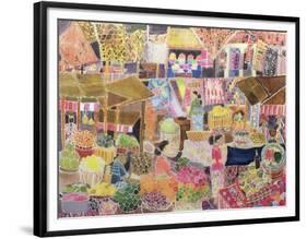 Ubud Market, Bali, 2002-Hilary Simon-Framed Premium Giclee Print