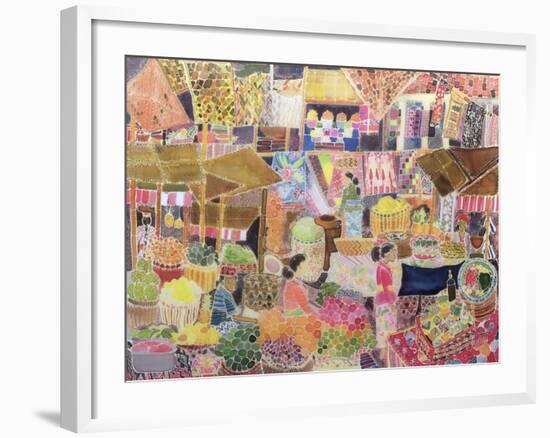 Ubud Market, Bali, 2002-Hilary Simon-Framed Giclee Print