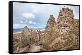 Uchisar, Cappadocia, UNESCO World Heritage Site, Anatolia, Turkey, Asia Minor, Eurasia-Gabrielle and Michael Therin-Weise-Framed Stretched Canvas