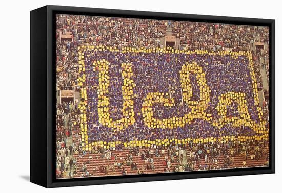 UCLA Stadium Card Display, Los Angeles, California-null-Framed Stretched Canvas